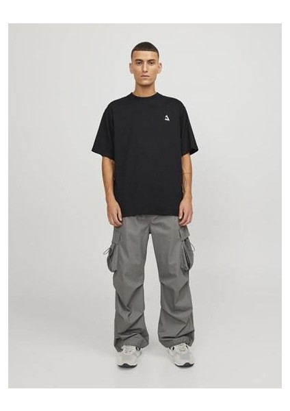 Jcotriangle Erkek Siyah T-Shirt 12253435-Black modelleri