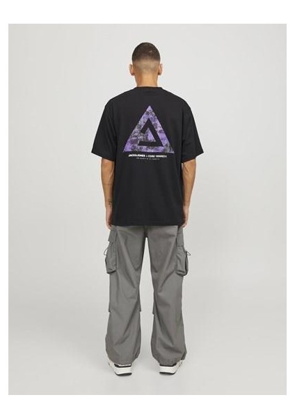 Jcotriangle Erkek Siyah T-Shirt 12253435-Black fırsatları