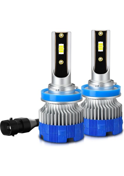 H11 LED Sis Lambası Ampulleri, Araba Farı Canbus Işığı, 50W 5000LM 6000K Soğuk Beyaz Işık, Arabalar Için Gündüz Farı Değişimi (Yurt Dışından)