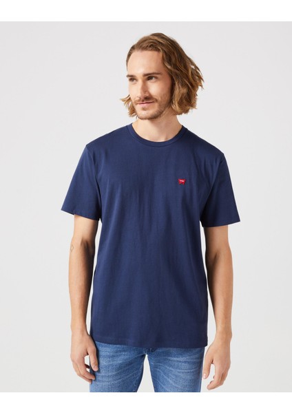 Bisiklet Yaka T-shirt Navy modelleri