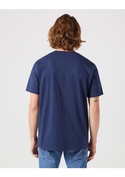 Bisiklet Yaka T-shirt Navy fırsatları