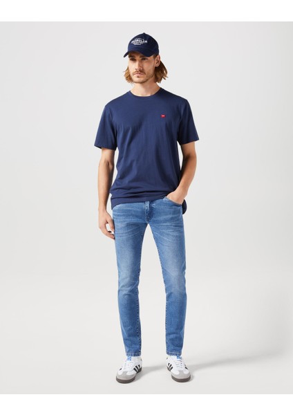 Bisiklet Yaka T-shirt Navy indirimleri