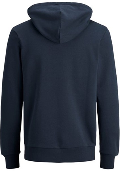 Hood Corp Old Logo Erkek Lacivert Kapüşonlu Sweatshirt