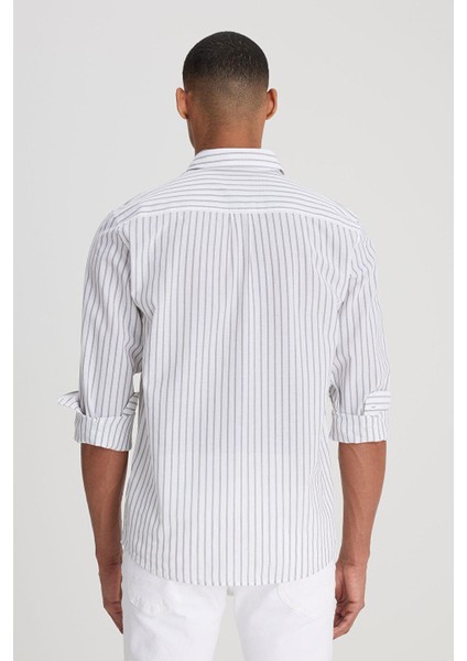 Uzun Kollu Gömlek Yeşil Erkek Gömlek