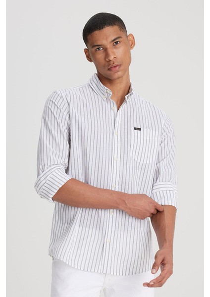 Uzun Kollu Gömlek Yeşil Erkek Gömlek