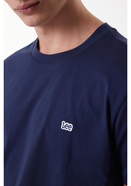 Erkek Lacivert Bisiklet Yaka Tişört