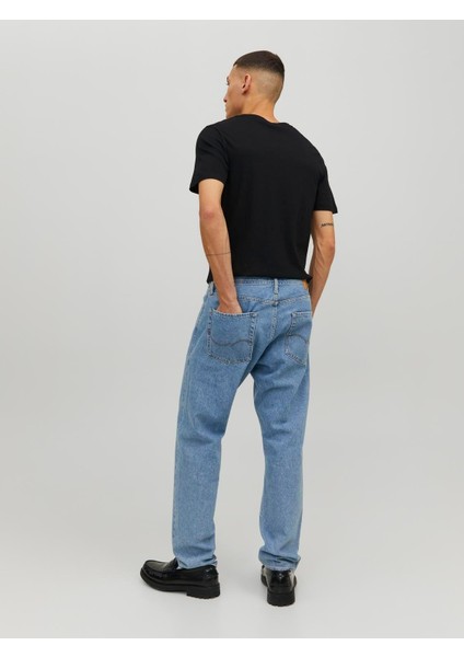 JJEORGANIC BASIC TEE SS O Siyah Erkek Kısa Kol T-Shirt