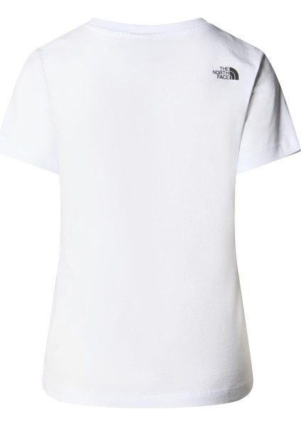 W S/s Easy Tee Kadın Beyaz1 Tshirt NF0A87N6FN41 fırsatları