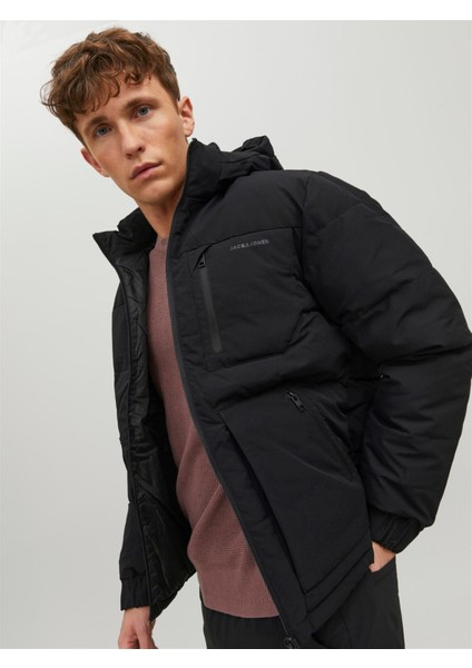 Jcootto Puffer Sn Siyah Erkek Mont 12214648-Black