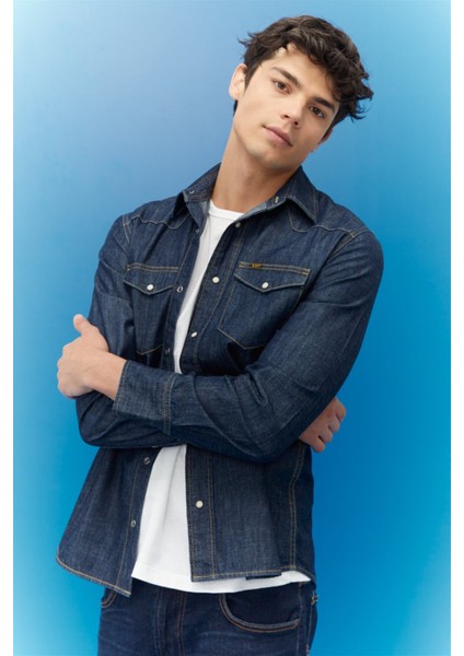 Regular Fit Normal Kesim %100 Pamuk Denim Gömlek