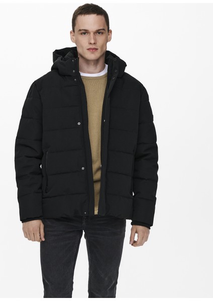 Cayson Puffa Otw Erkek Siyah Mont 22019598-02