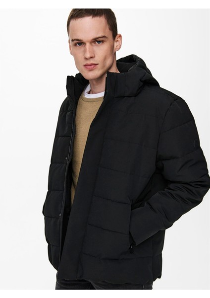 Cayson Puffa Otw Erkek Siyah Mont 22019598-02