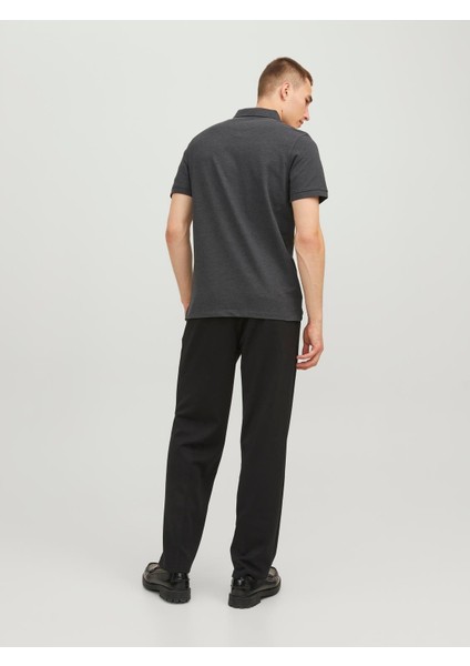 12136668 Erkek Jjepaulos Polo Ss Noos T-Shirt Dark Grey Malenge