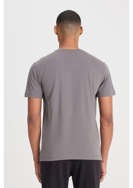 Bisiklet Yaka Antrasit Erkek T-Shirt L60UFQ003 Bisiklet Yaka T-Shirt fırsatları