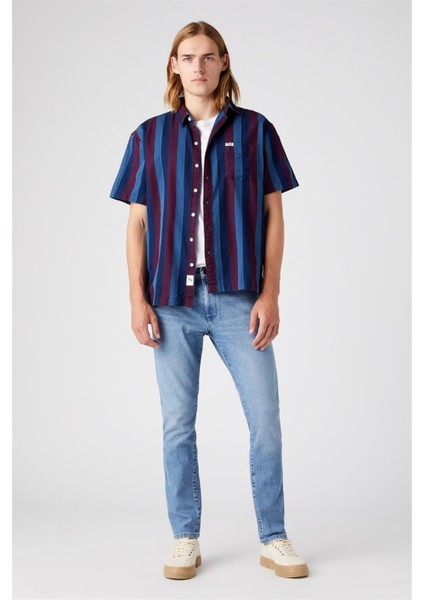 Slim Fit Dar Kesim Düşük Bel Taşlamalı Gri Esnek Larston Jean Denim Kot Pantolon