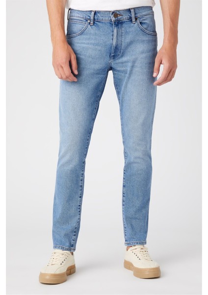 Slim Fit Dar Kesim Düşük Bel Taşlamalı Gri Esnek Larston Jean Denim Kot Pantolon