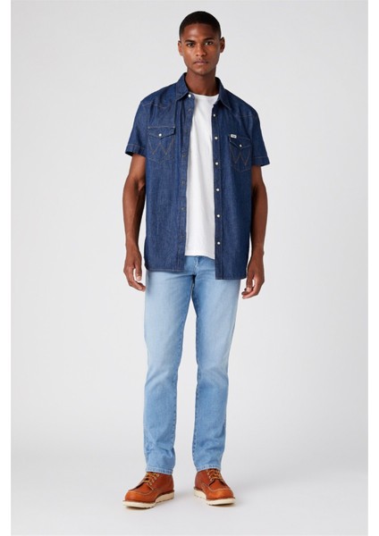 Texas Slim Fit Dar Kesim Normal Bel Mavi Esnek Jean Kot Pantolon