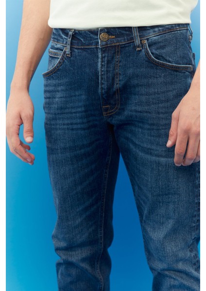 Luke Slim Tapered Fit Normal Bel Esnek Jean Kot Pantolon
