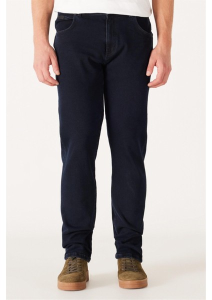 Texas Slim Fit Dar Kesim Normal Bel Mavi Esnek Jean Kot Pantolon
