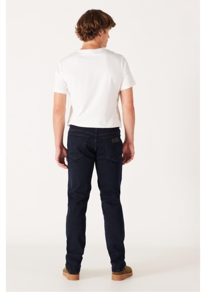 Texas Slim Fit Dar Kesim Normal Bel Mavi Esnek Jean Kot Pantolon