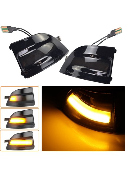 Ford Focus 2 Mk2 2004 - 2008 C-Max Için 2 Adet LED Dinamik Ayna Gösterge Işığı Dikiz Aynası Dönüş Sinyali (Yurt Dışından) fırsatları