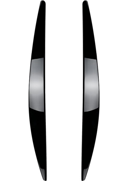 Skoda Octavia Mk3 2015-2017 Parlak Siyah Için Abs Araç Ön Far Kapağı Far Lambası Göz Kapağı Kaş Kaplaması (Yurt Dışından)