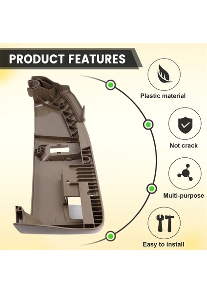 Volvo XC90 S60 XC70 S80 2005-2014 Sol Direksiyonlu Araç Için Sol Ön Elektrikli Koltuk Döşeme Kılıfı Koltuk Dış Koruma Paneli (Yurt Dışından) indirimleri