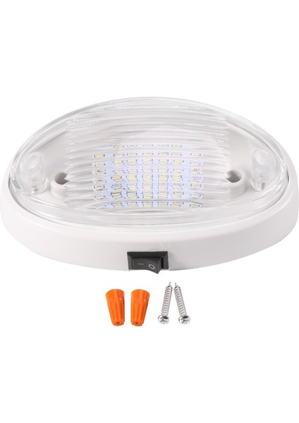 12V LED Anahtarlı Işık Karavan Karavan Tekne Tente Ek Bina Tünel Bot Beyaz (Yurt Dışından)