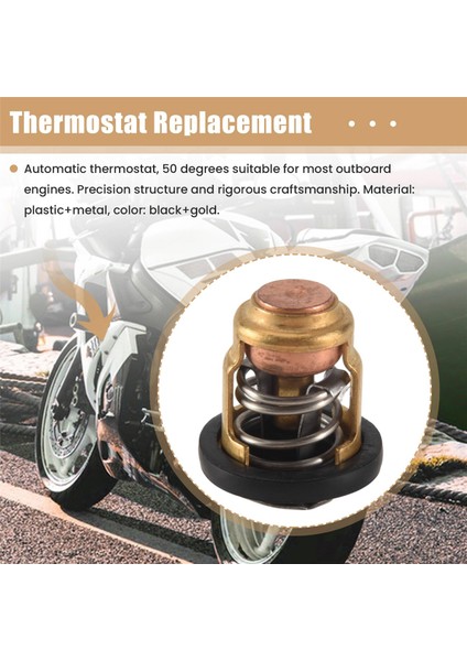 Yamaha Honda 6 Beygir Gücünden 40 Beygir Gücüne Kadar 2 Zamanlı Motorlar Için 50 Derece Dıştan Takmalı Motor Termostatı Değişimi (Yurt Dışından) fırsatları