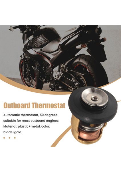 Yamaha Honda 6 Beygir Gücünden 40 Beygir Gücüne Kadar 2 Zamanlı Motorlar Için 50 Derece Dıştan Takmalı Motor Termostatı Değişimi (Yurt Dışından) indirimleri