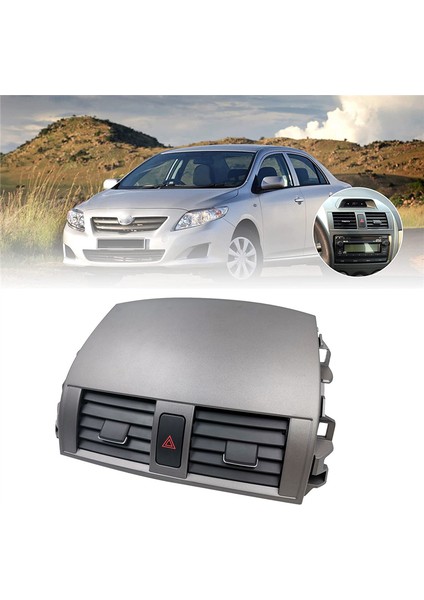 Toyota Corolla 2008-2013 Için Acil Durum Anahtarlı Araç Orta Panel Klima Çıkış Havalandırma Paneli 55670-02160 55663-02060 (Yurt Dışından) indirimleri