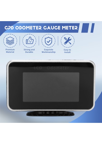 Araba Kamyon 12V/24V 2'si 1 Arada Fonksiyonlar Dijital Hız Göstergesi Hız Ölçer + Kilometre Sayacı Göstergesi LCD Gösterge Paneli + Alarm LCD Göstergesi (Yurt Dışından) fırsatları
