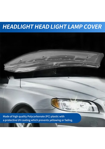 Volvo S80 S80L 2008-2015 Araç Far Cam Kapağı Ön Far Abajur Lamba Kabuğu Kapağı Şeffaf (Yurt Dışından) indirimleri