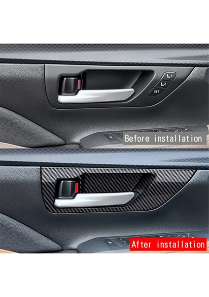 Toyota Grand Highlander 2024 Için Araç Iç Çekme Kolu Çerçeve Çıkartması Kapı Kase Paneli Kapağı Karbon Fiber Kaplama (Yurt Dışından) fırsatları