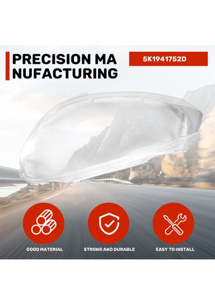 Vw Golf 6 Mk6 R 2009-2012 Için Araba Far Kabuğu Far Camı Değişimi Otomatik Şeffaf Abajur (Yurt Dışından) indirimleri