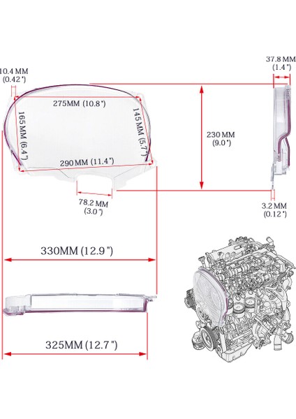 Mitsubishi Dsm Evolution Lancer 4G63 Motor Evo 4 5 6 7 8 Için Şeffaf Kam Dişlisi Zamanlama Kayışı Kapağı Turbo Kam Kasnağı (Yurt Dışından) indirimleri