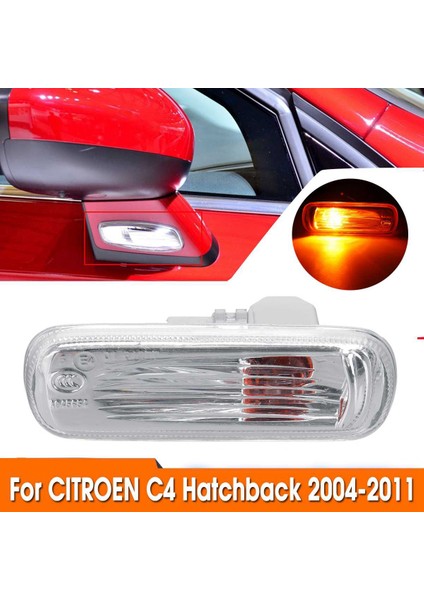 Çift Araba LED Yan Ayna Göstergesi Amber Işığı Ampullü Dikiz Aynası Dönüş Yan Işığı Citroen C4 Hatchback 2004-2011 (Yurt Dışından) modelleri