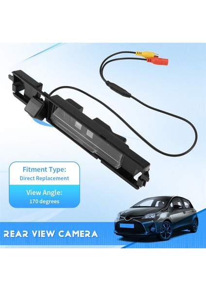 Toyota Yaris 2006, 2007, 2008, 2009, 2010, 2011, 2012 Için Hd Starlight Gece Görüşlü Geri Görüş Kamerası (Yurt Dışından) fırsatları