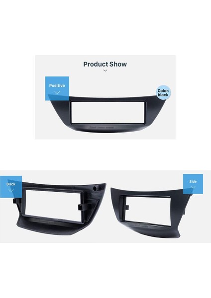 Renault Laguna Iıı 2007 Için 1 Din Araç Radyosu Ön Paneli DVD Stereo CD Paneli Gösterge Paneli Kiti Trim Ön Panel Gösterge Paneli Çerçevesi Siyah (Yurt Dışından) indirimleri