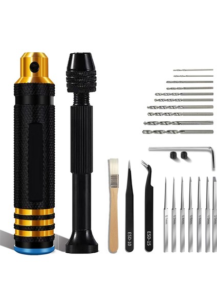 Model Seti, Çizme Aletleri, Pim Mengene El Matkabı Seti, Cımbızlar, Modelleri Modellemek ve Çizmek Için Fırçalar (Yurt Dışından)