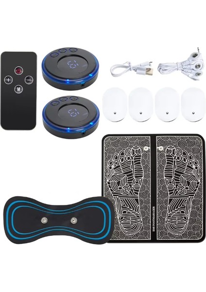 Elektrikli Ayak Masaj Pedi Elektrostimülatör Masaj Matı Ems Kas Masaj Cihazı Rahatlatıcı Ayak Masajı Fitness Masajeador USB (Yurt Dışından)