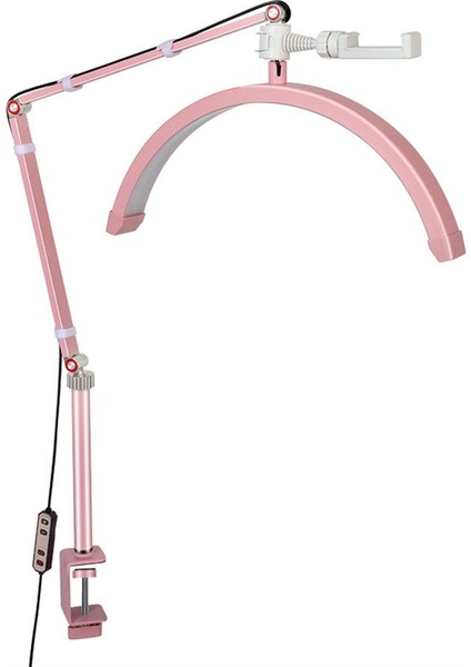 Yarım Ay LED Lamba Profesyonel Halka Işıklar Tırnak Aydınlatması Için Dolgu Işığı Makyaj Güzellik Vlog Canlı Yayın Abd Fişi (Yurt Dışından)