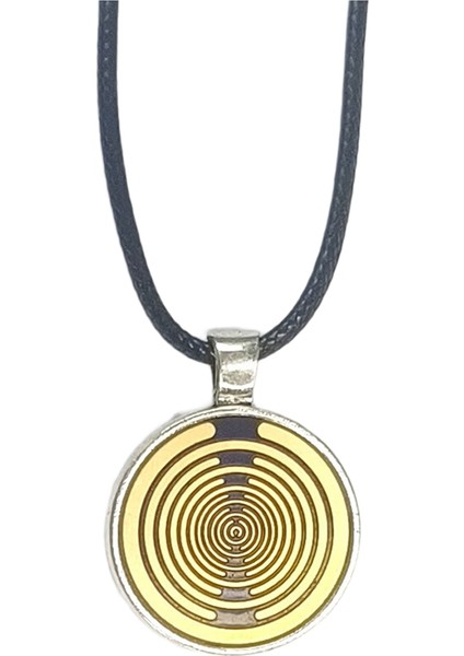 Lakhovsky Mwo Kolye Çok Dalgalı Osilatör Altın Kaplama Enerji Diski Kolye Denge Enerjisi B (Yurt Dışından)