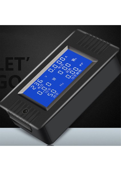 Adet Ac Gerilim Akım Güç Paneli Metre LCD Dijital Ekran Ampermetre Multimetre Bölünmüş Çekirdek Akım Trafosu ile (Yurt Dışından)