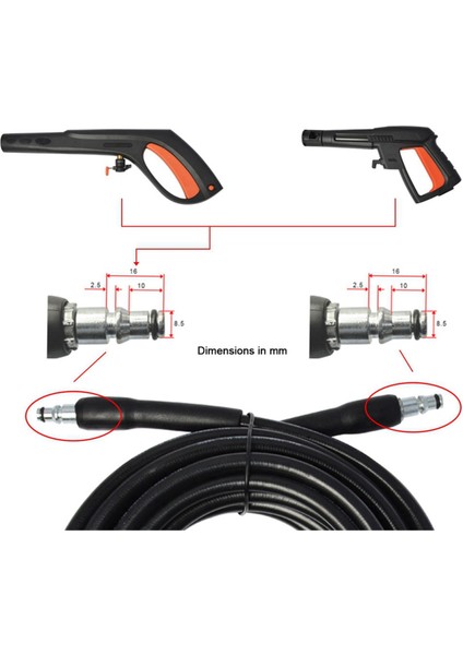 Patriot Daewoo Için 10 M Yüksek Basınçlı Araba Yıkama Makinesi Su Temizleme Hortumu Boru Kordonu Yüksek Basınçlı Yıkama Makinesi Uzatma Hortumu (Yurt Dışından) modelleri