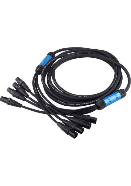 Yılan Kablosu 4 Kanal Xlr Kablo 3 Pin Erkek - Dişi Multimedya Profesyonel Ses Uzatma Sahne Uzatma Kablosu, 10M (Yurt Dışından)