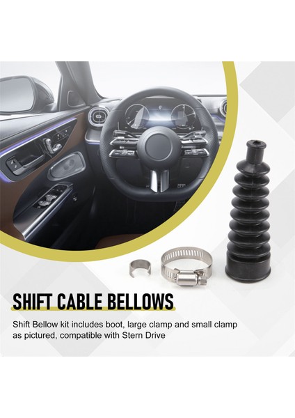 Mercruiser Alpha, Bravo, R, Mr, #1 Vites Kablosu Körük Takımı 74639A2'NIN Yerini Alır (Yurt Dışından) fırsatları