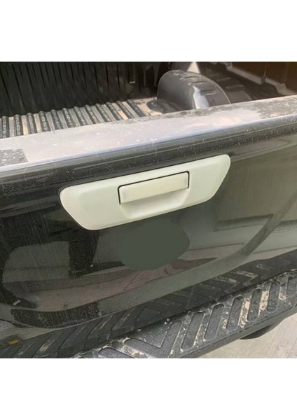 Nissan Navara NP300 St 2014-2020 Arka Bagaj Kapı Kolu Kapağı Döşeme Dekoru Araba Aksesuarları, Karbon Fiber Abs (Yurt Dışından) fiyatları