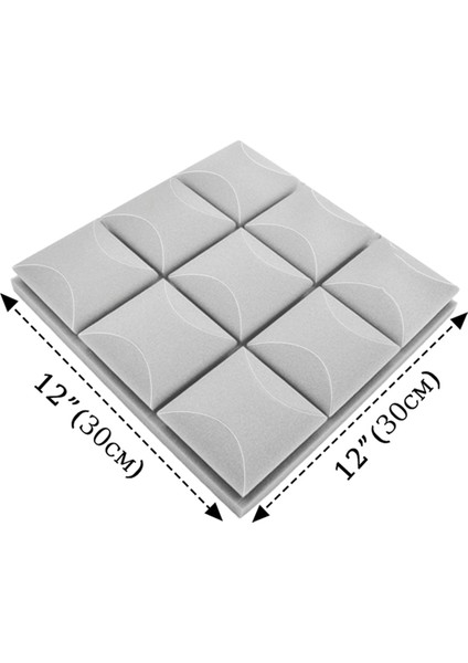 12 Adet Ses Yalıtım Köpük Paneli, Akustik Köpük Paneller Yüksek Yoğunluklu, Yapışkansız (Yurt Dışından) fiyatları