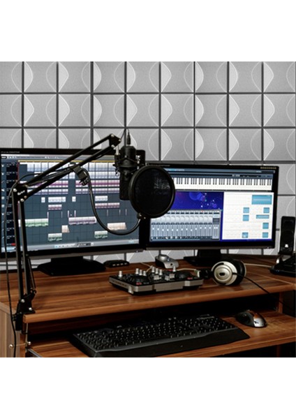 12 Adet Ses Yalıtım Köpük Paneli, Akustik Köpük Paneller Yüksek Yoğunluklu, Yapışkansız (Yurt Dışından) modelleri